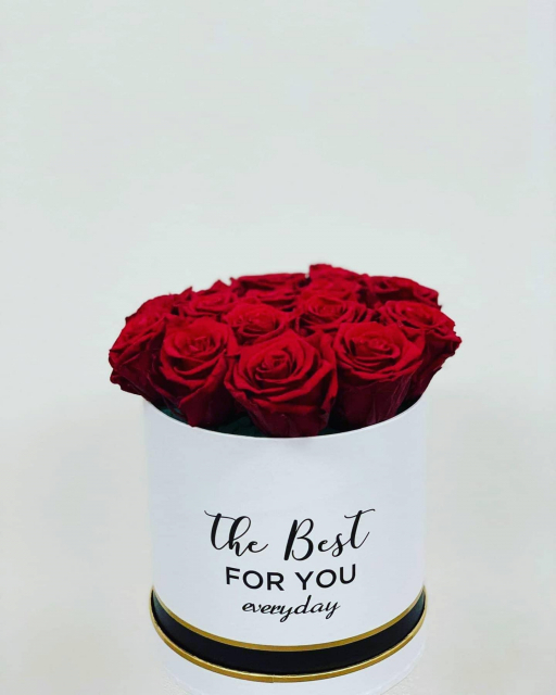 Box rudých růží Simply rose květinářství Písek